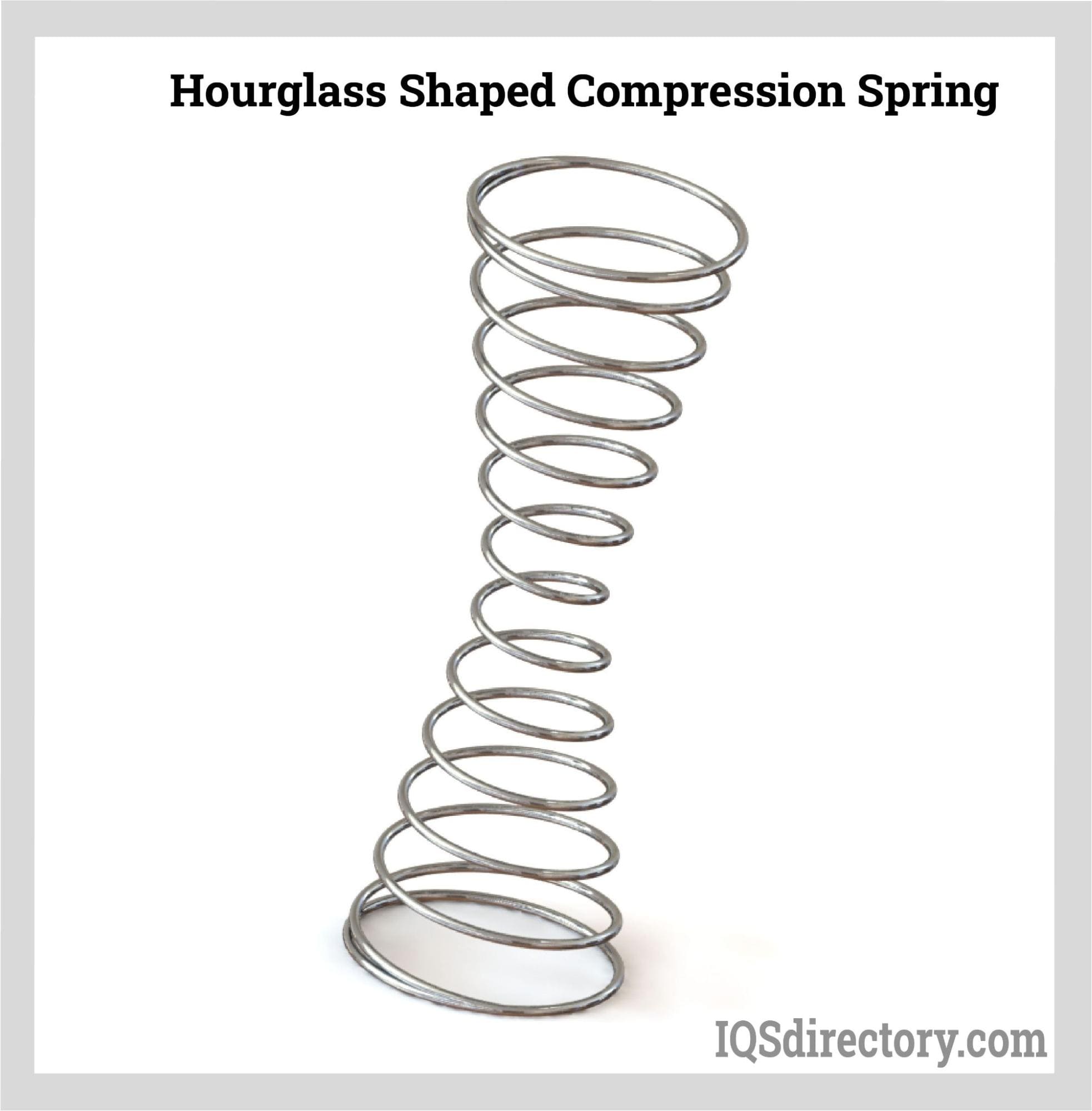 Hourglass Shaped Compression Spring
