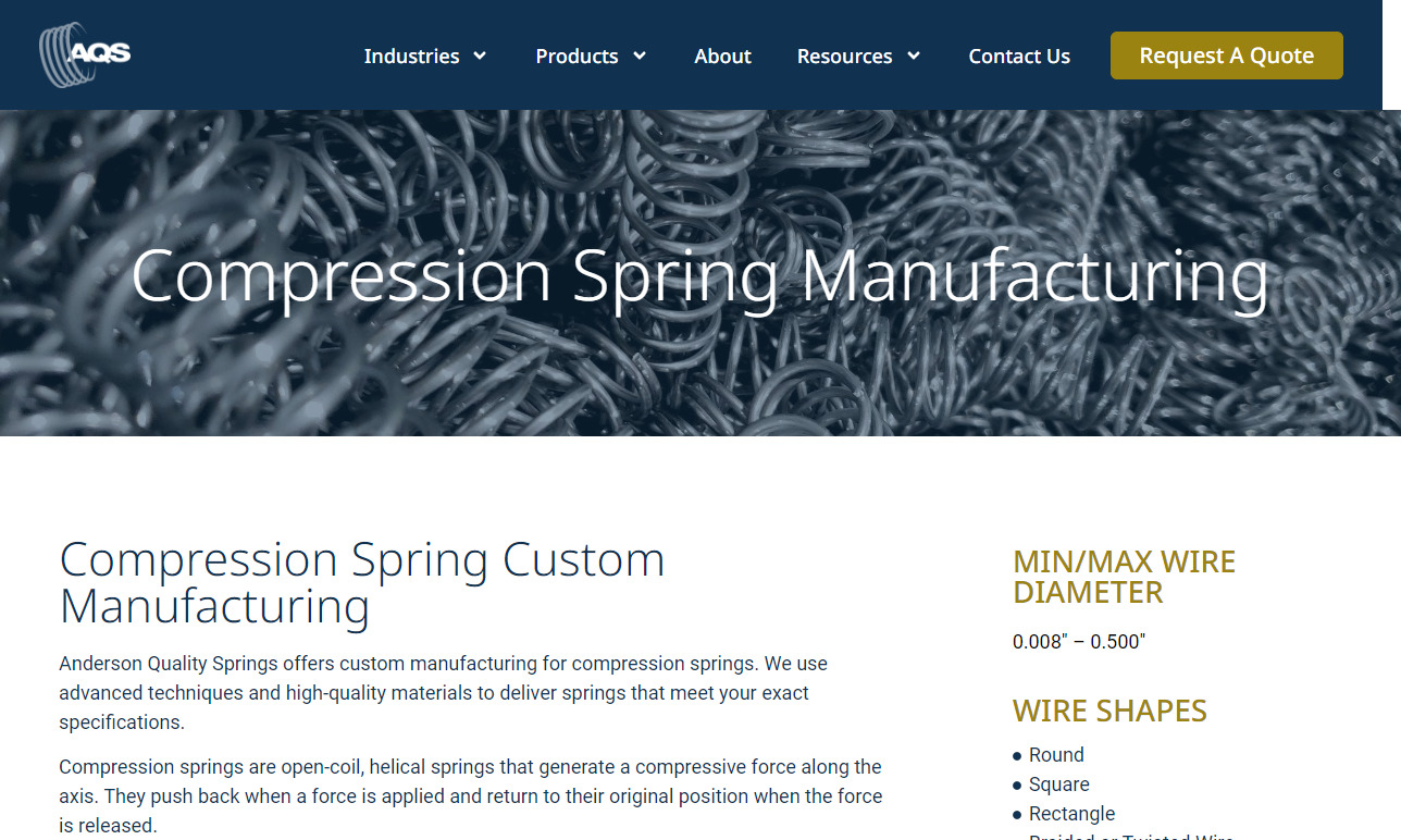 Anderson Quality Spring Manufacturing, Inc.